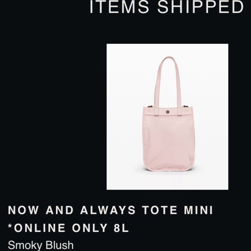 Lululemon Now & Always Tote Bag *Mini with Leather Trim | Smoky Blush
